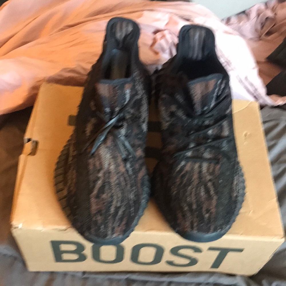 Adidas Men's Black Yeezy Boost Sneakers